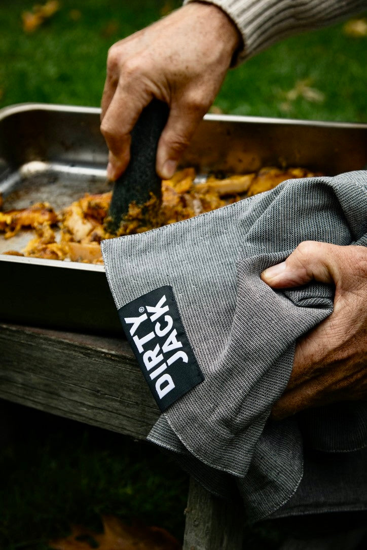 DIRTY JACK Kookdoek | Charcoal – Black Label