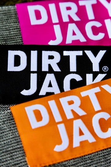 DIRTY JACK Kochtuch | Charcoal – Orange Label