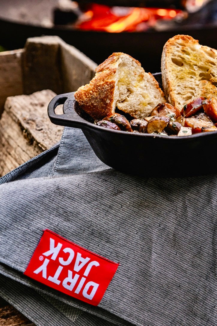 DIRTY JACK Kochtuch | Charcoal – Red Label