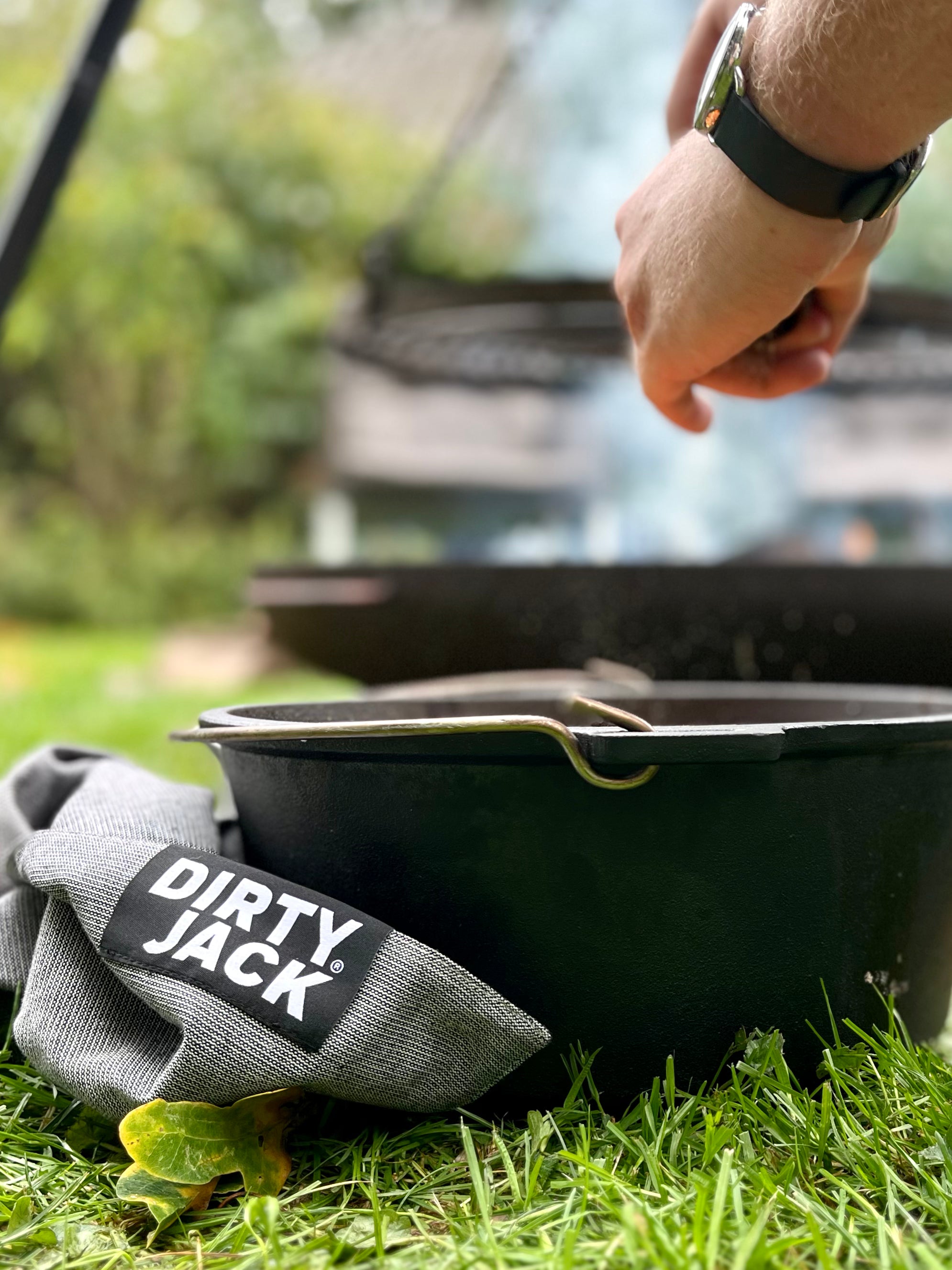 DIRTY JACK Kookdoek | Charcoal – Black Label