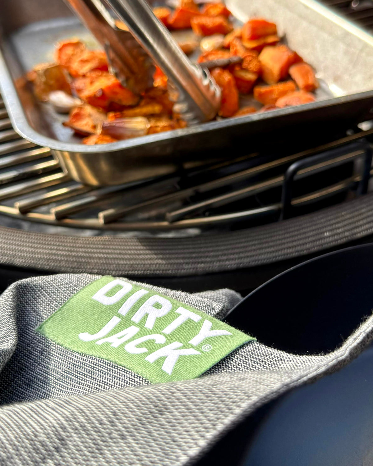 DIRTY JACK Kookdoek | Charcoal - Green Label