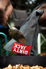 DIRTY JACK Kochtuch | Charcoal – Red Label